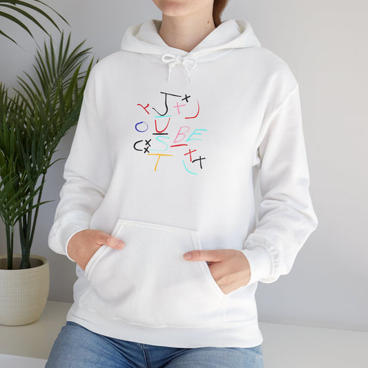 Unisex Heavy Blend™ Graphic Hoodie - 'Just Be You' Motivational Sweatshirt